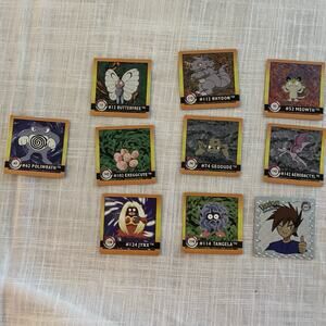 Pokemon 1999 Artbox Series 1 Sticker Bundle Of 10